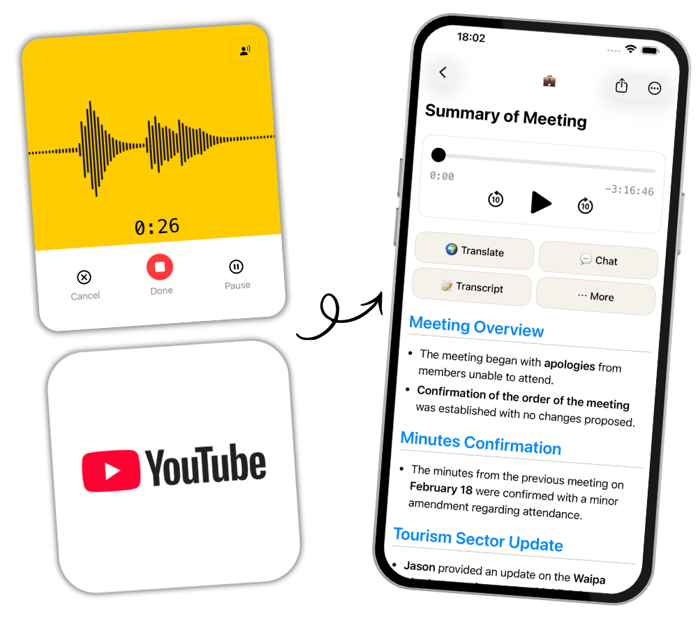 Voice to Summary App Screenshot